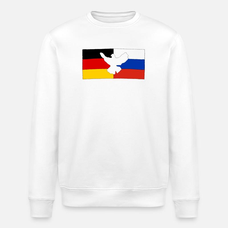 Amitié germano-russe - Sweat bio ROLLER Stanley/Stella Unisexe - blanc