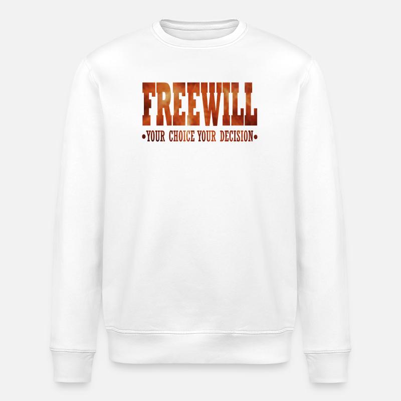 FreeWill - Stanley/Stella ROLLER Unisex Organic Sweatshirt - white