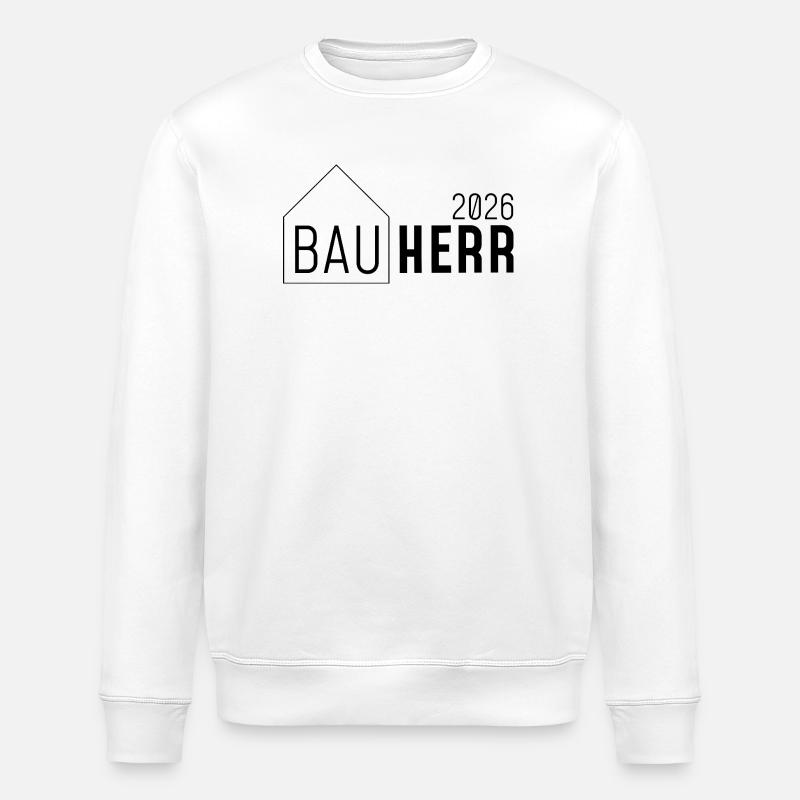 Constructeur avec maison 2026 - Sweat bio ROLLER Stanley/Stella Unisexe - blanc