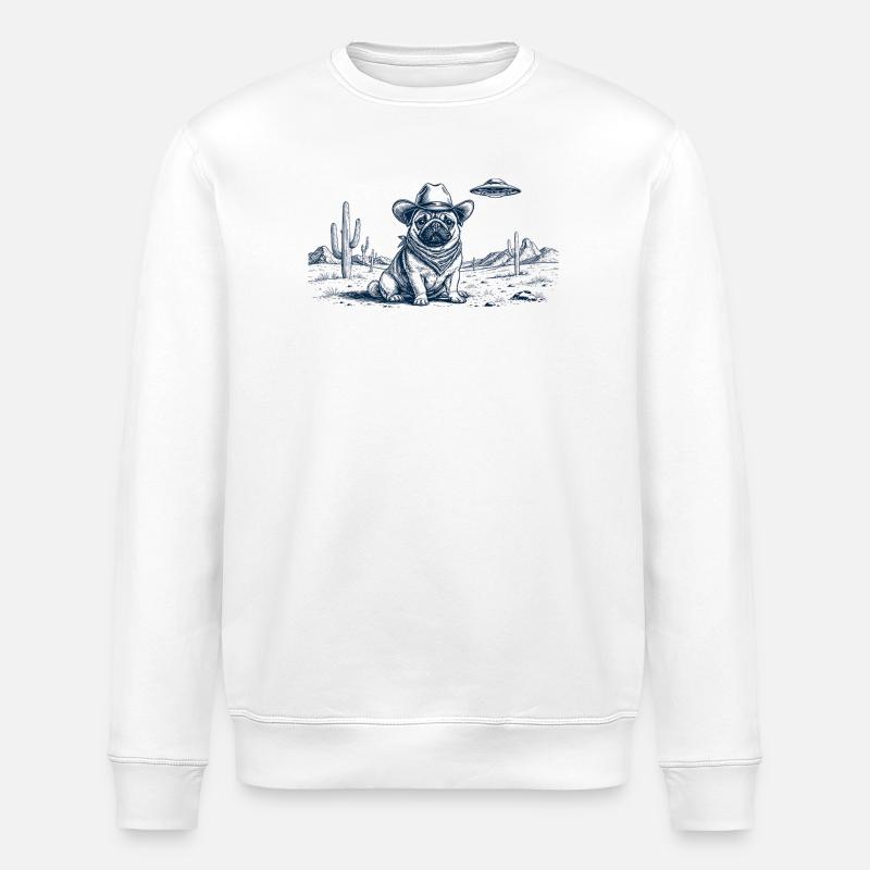 Cowboy Mops - Stanley/Stella Unisex Bio-Sweatshirt ROLLER - Weiß