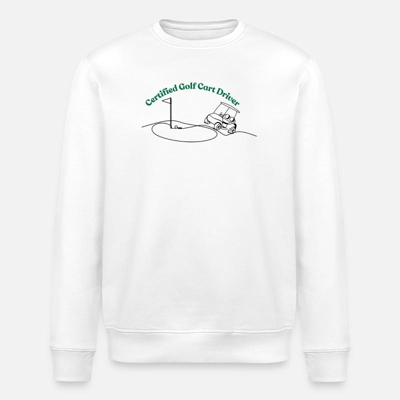 Chauffeur de voiturette de golf certifié - Sweat bio ROLLER Stanley/Stella Unisexe - blanc