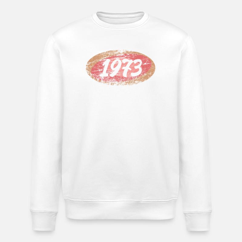 Urlaub 1973 - Stanley/Stella Unisex Bio-Sweatshirt ROLLER - Weiß