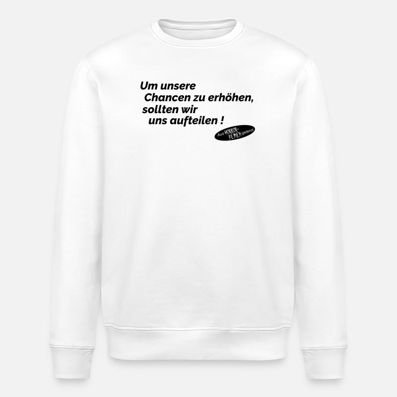 Increase opportunities - Stanley/Stella ROLLER Unisex Organic Sweatshirt - white