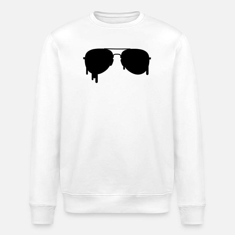 Lunettes de pilote - Sweat bio ROLLER Stanley/Stella Unisexe - blanc