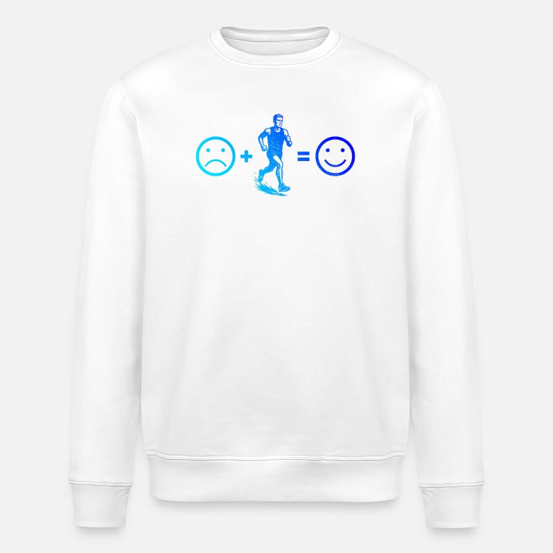 Motif de course amusant - Sweat bio ROLLER Stanley/Stella Unisexe - blanc