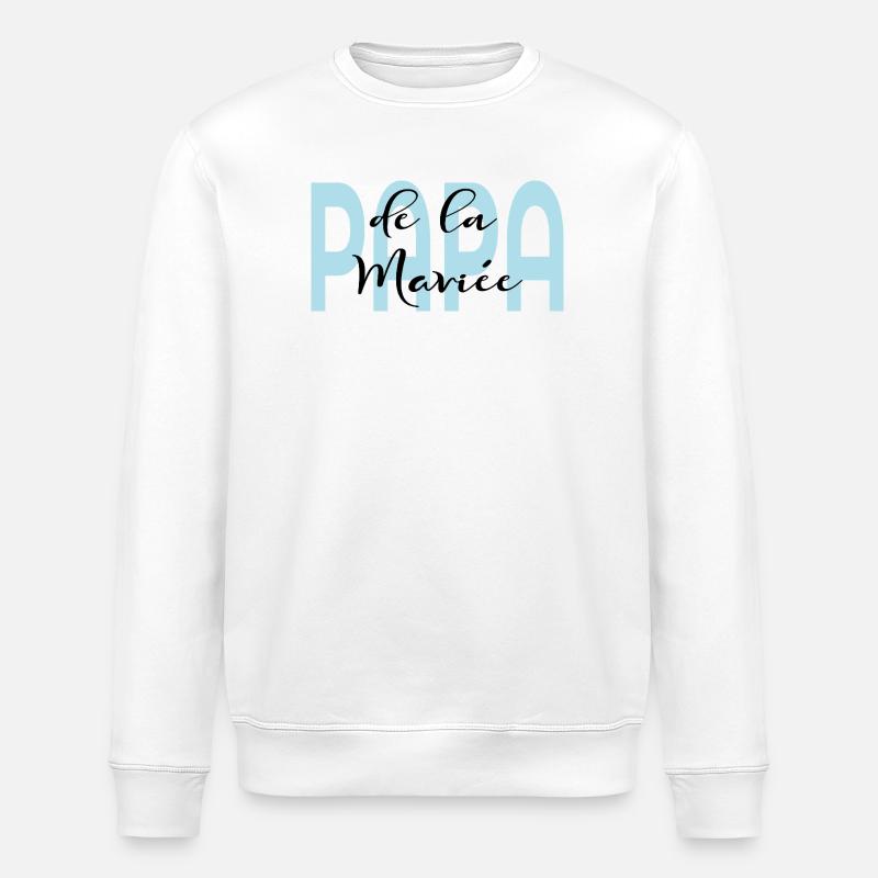 Papa de la Mariée - Sweat bio ROLLER Stanley/Stella Unisexe - blanc