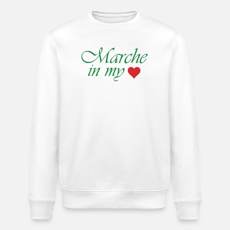 Marche in My Heart - Stanley/Stella Unisex Bio-Sweatshirt ROLLER - Weiß