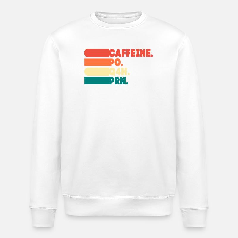 Pflege Krankenschwester Krankenhaus Geschenk - Stanley/Stella Unisex Bio-Sweatshirt ROLLER - Weiß