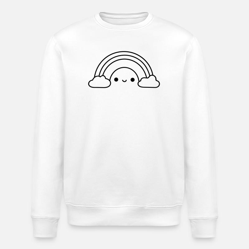 Regenbogen - Stanley/Stella Unisex Bio-Sweatshirt ROLLER - Weiß