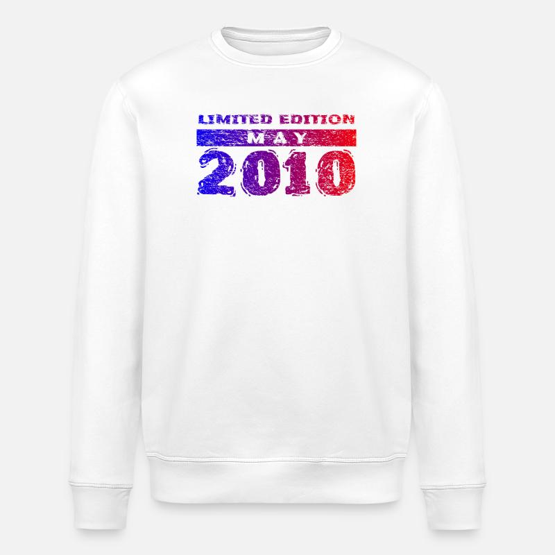 16e anniversaire Édition Limitée 05/2010 - Sweat bio ROLLER Stanley/Stella Unisexe - blanc