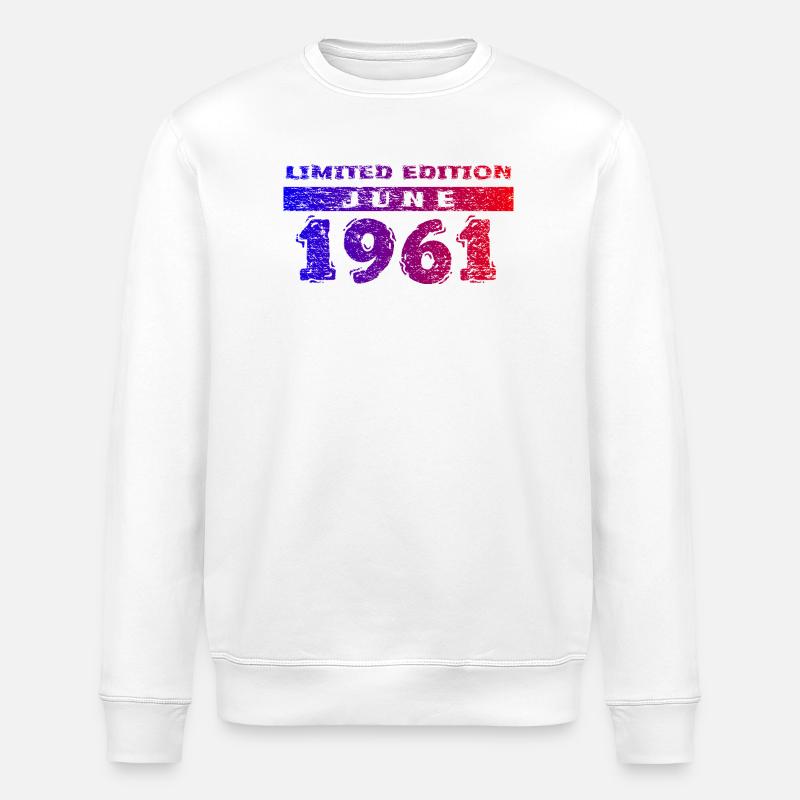 65e anniversaire Édition limitée 06/1961 - Sweat bio ROLLER Stanley/Stella Unisexe - blanc