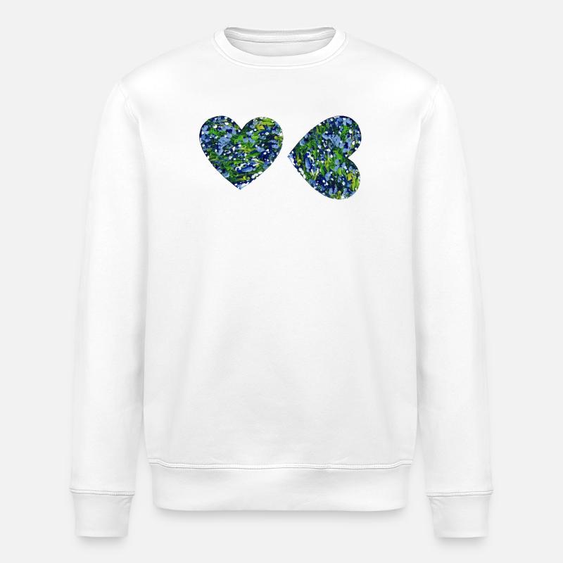 2 Art de cœur - Sweat bio ROLLER Stanley/Stella Unisexe - blanc