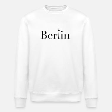 Berlin Logo schwarz - Stanley/Stella Unisex Bio-Sweatshirt ROLLER - Weiß