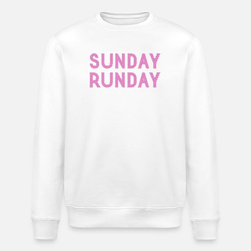 Course du dimanche - Sweat bio ROLLER Stanley/Stella Unisexe - blanc