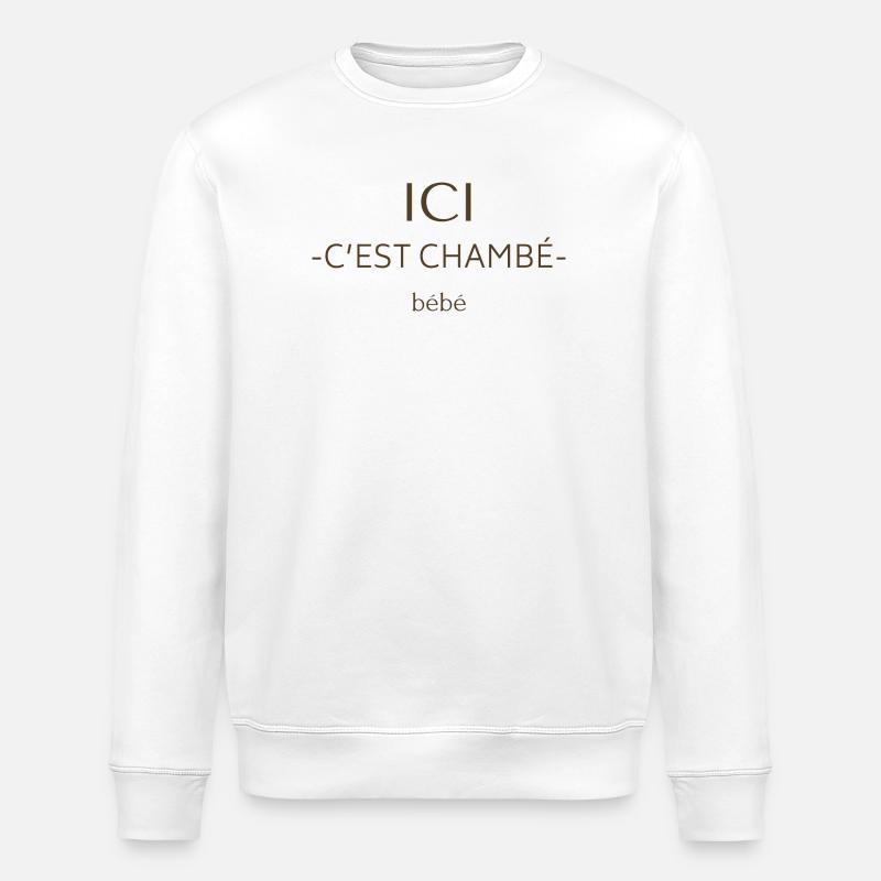ici cest chambe - Sweat bio ROLLER Stanley/Stella Unisexe - blanc