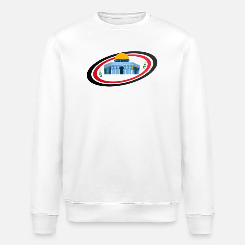 Jerusalem Moschee Quds Sakhra - Stanley/Stella Unisex Bio-Sweatshirt ROLLER - Weiß