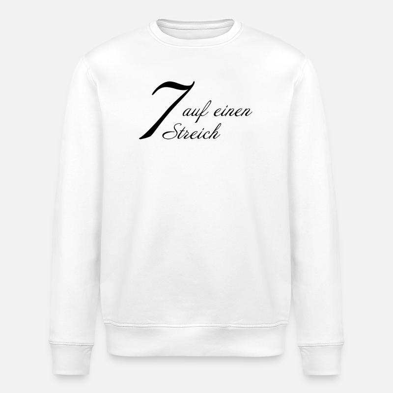 Sieben auf einen Streich - Stanley/Stella Unisex Bio-Sweatshirt ROLLER - Weiß