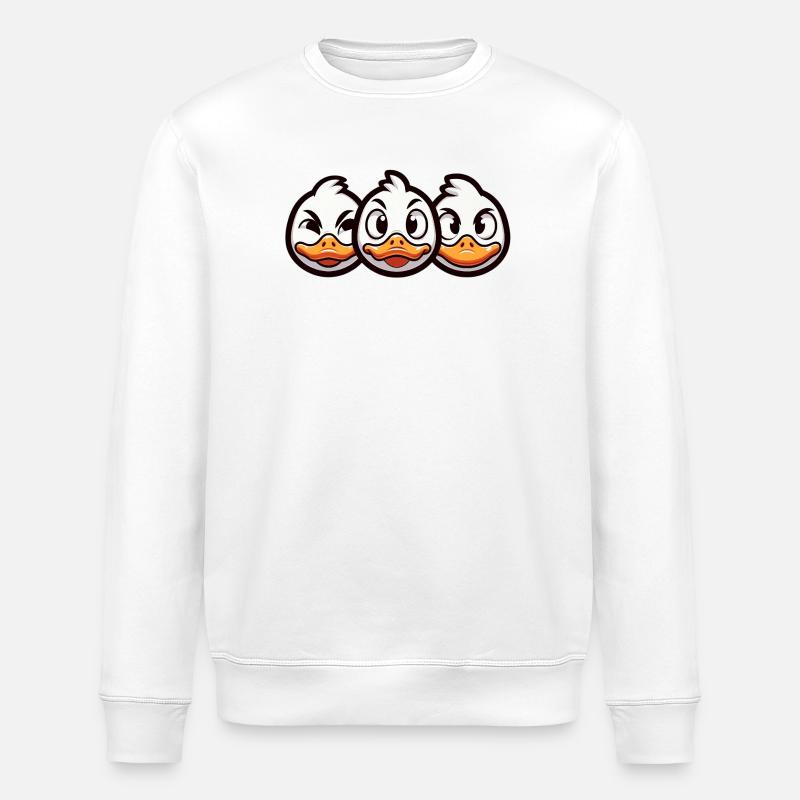 Chick Express Cartoon Design - Sweat bio ROLLER Stanley/Stella Unisexe - blanc