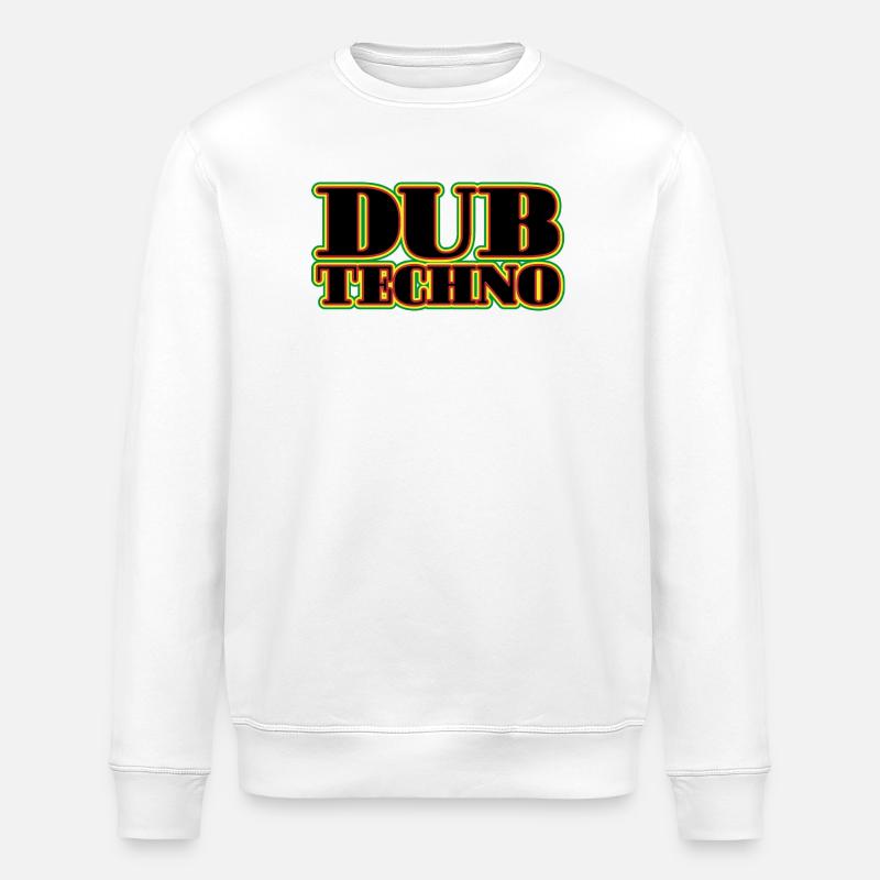 Dub Techno Neon Rétro - Sweat bio ROLLER Stanley/Stella Unisexe - blanc