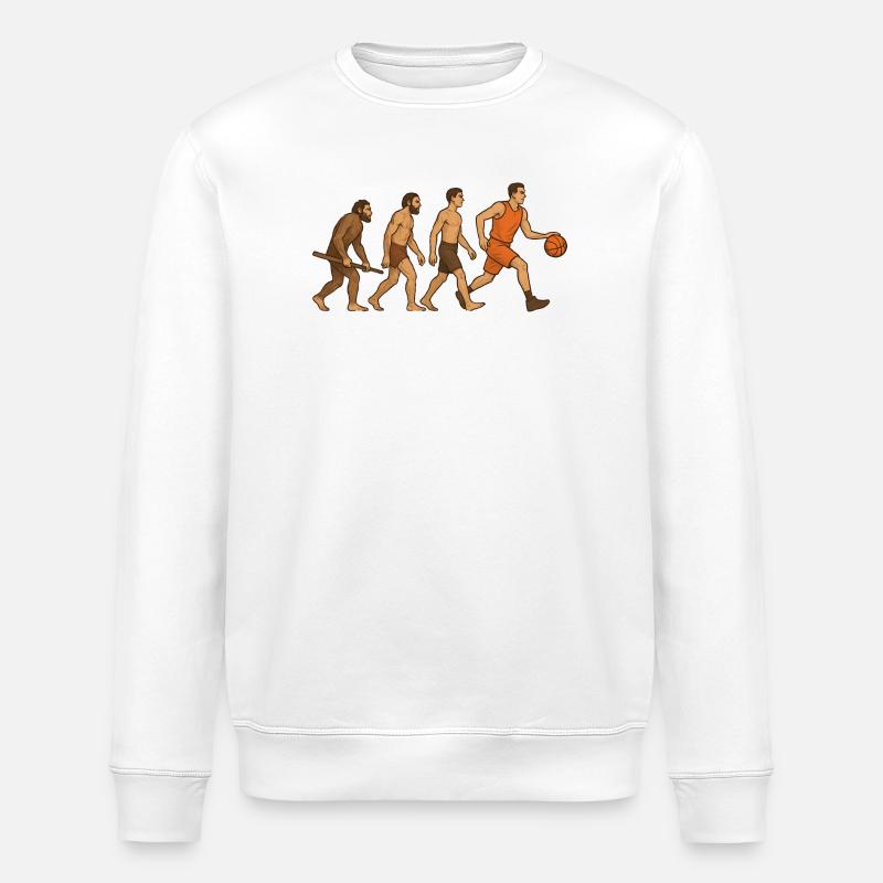 Évolution basket et sport - Sweat bio ROLLER Stanley/Stella Unisexe - blanc