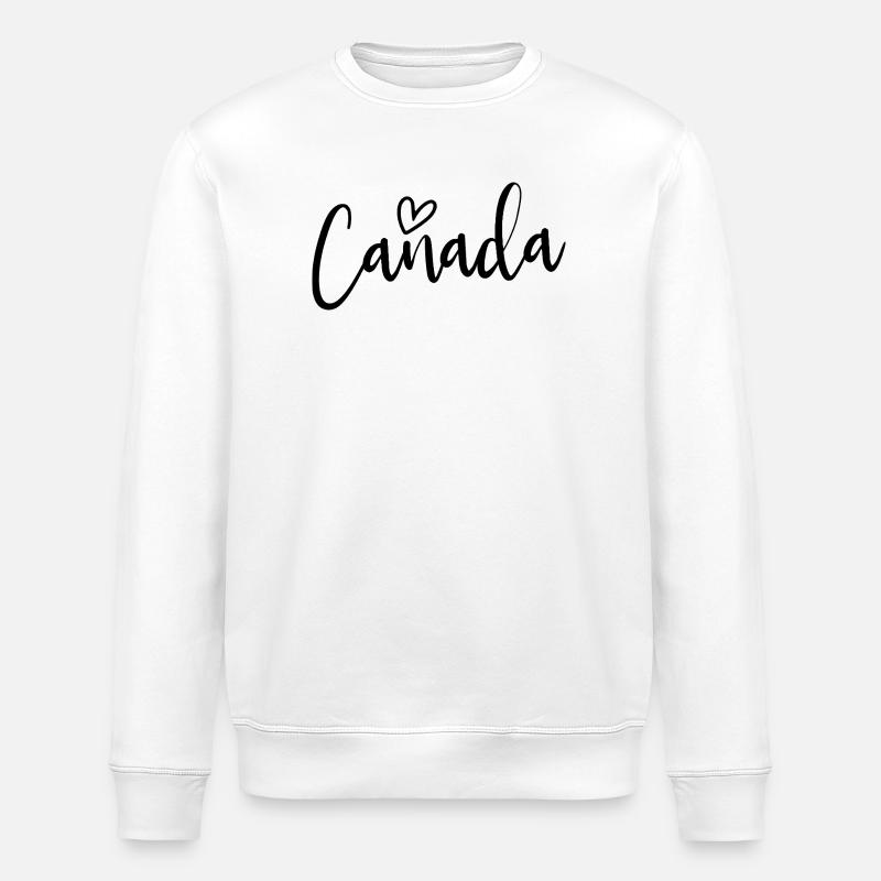 Canada Heart Women's Love Canada - Stanley/Stella Unisex Bio-Sweatshirt ROLLER - Weiß