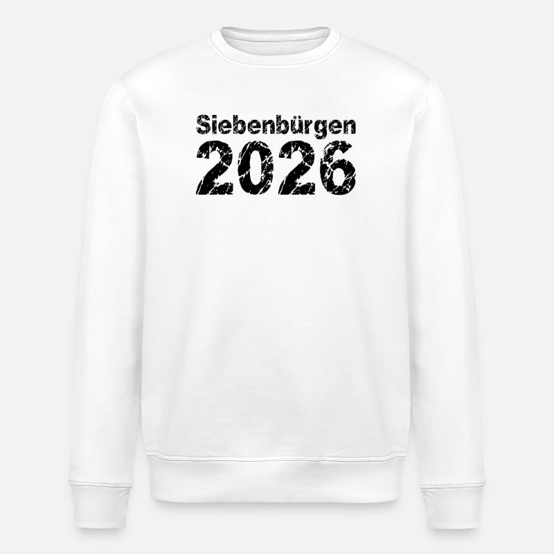Siebenbürgen 2026 - Stanley/Stella Unisex Bio-Sweatshirt ROLLER - Weiß