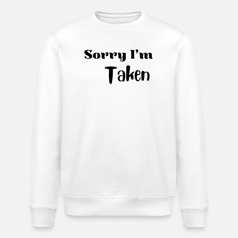 Lustiges Valentins-Liebeshemd - Stanley/Stella Unisex Bio-Sweatshirt ROLLER - Weiß
