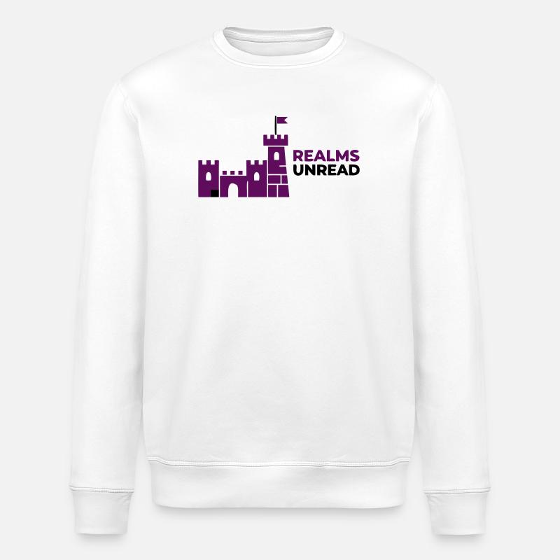 Burg Schloss Realms Unread - Stanley/Stella Unisex Bio-Sweatshirt ROLLER - Weiß