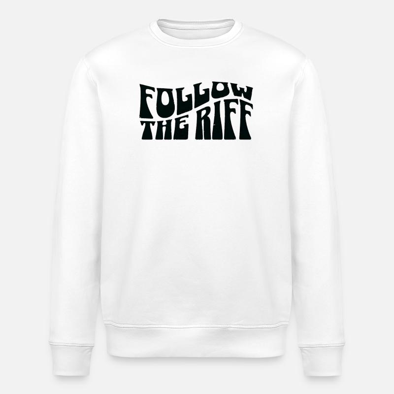 Folge dem Riff - Stanley/Stella Unisex Bio-Sweatshirt ROLLER - Weiß