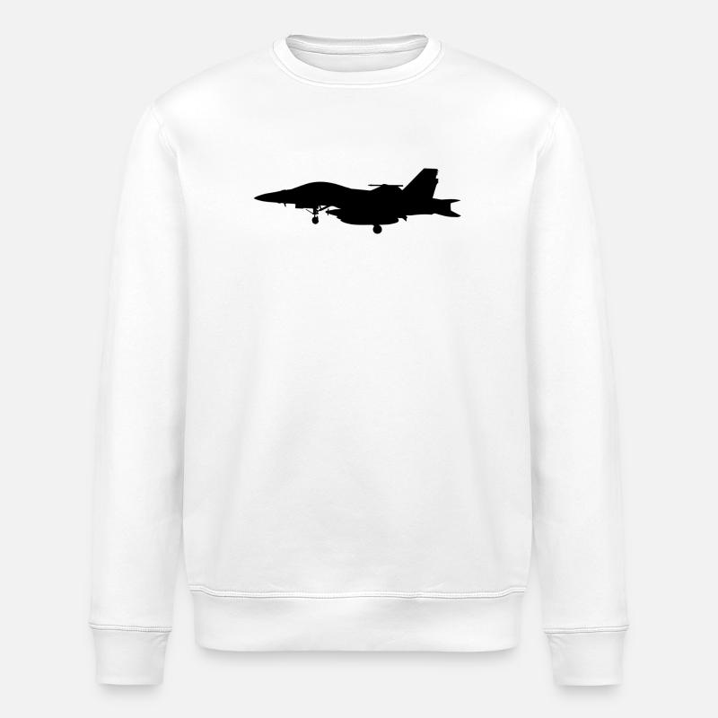 Avion de Chasse - Sweat bio ROLLER Stanley/Stella Unisexe - blanc
