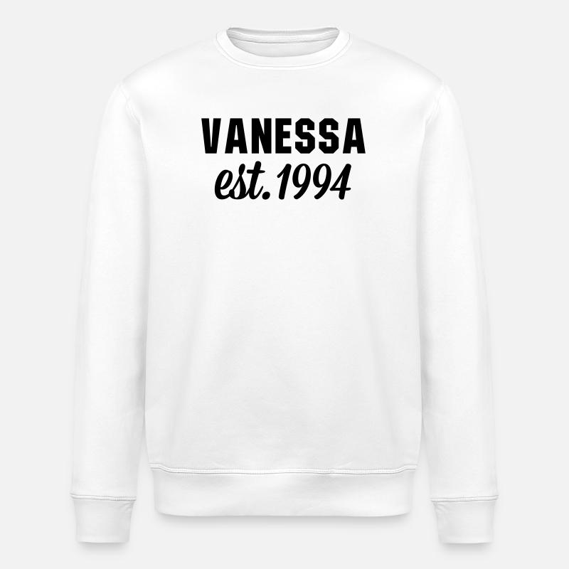 Vanessa est 1994 - Stanley/Stella Unisex Bio-Sweatshirt ROLLER - Weiß