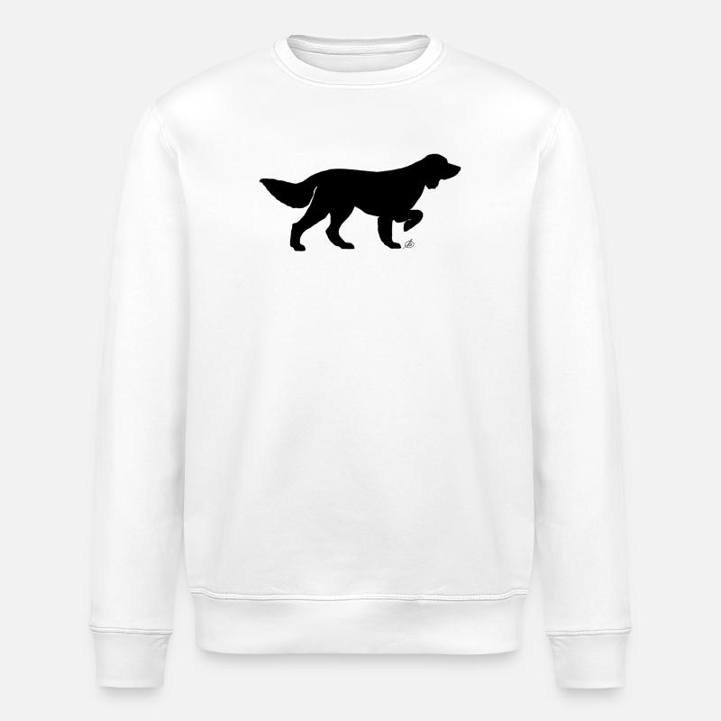 Deutsch Langhaar - Stanley/Stella Unisex Bio-Sweatshirt ROLLER - Weiß