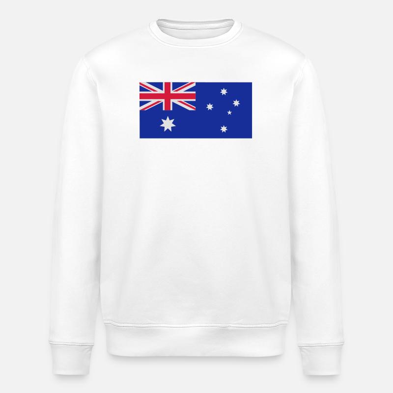 Australische Flagge - Stanley/Stella Unisex Bio-Sweatshirt ROLLER - Weiß