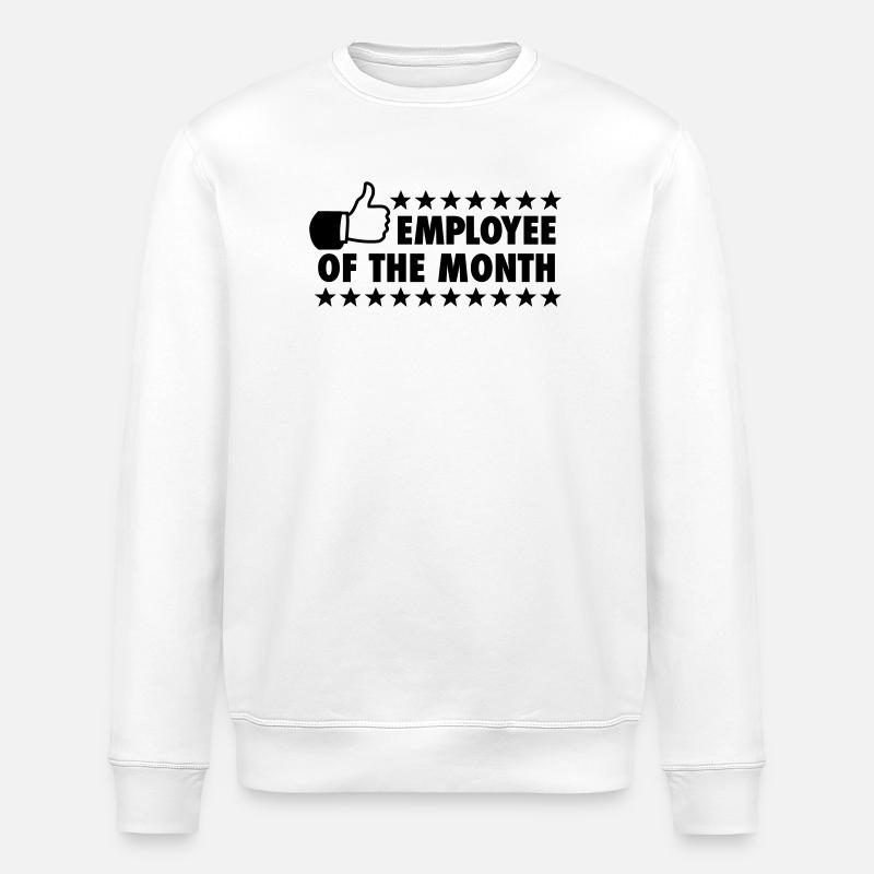 Employé du mois - Sweat bio ROLLER Stanley/Stella Unisexe - blanc