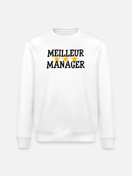 Meilleur Manager - Sweat bio ROLLER Stanley/Stella Unisexe - blanc