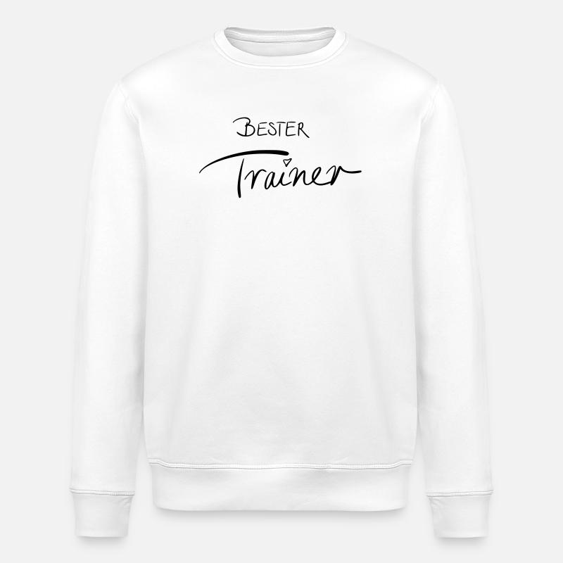 Bester Trainer - Stanley/Stella Unisex Bio-Sweatshirt ROLLER - Weiß