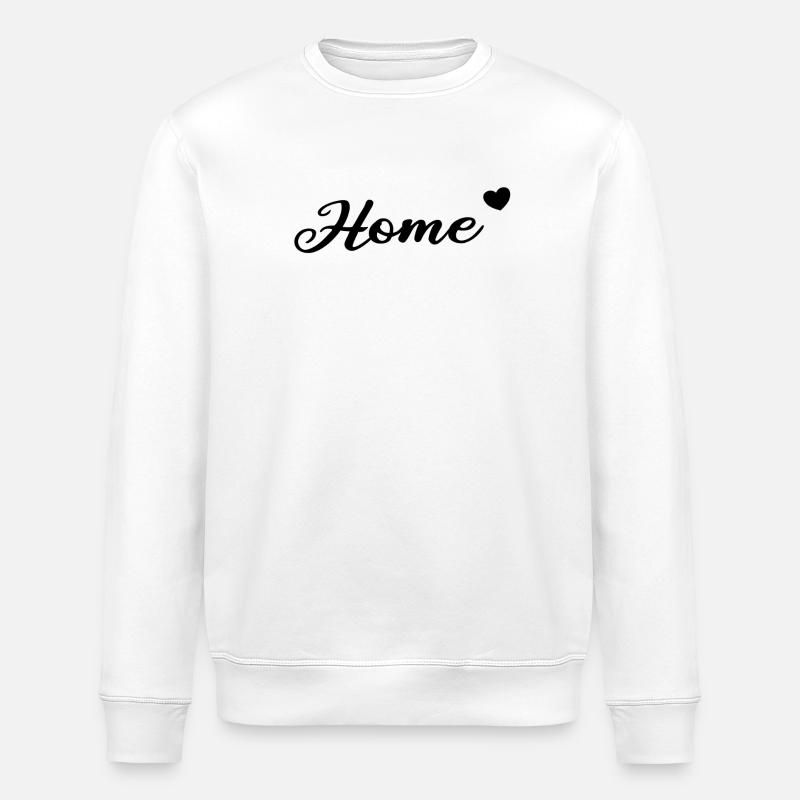 Home Herzchen Lettrage - Sweat bio ROLLER Stanley/Stella Unisexe - blanc