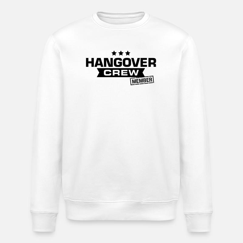 hangover crew junggesellenabschied - Stanley/Stella Unisex Bio-Sweatshirt ROLLER - Weiß
