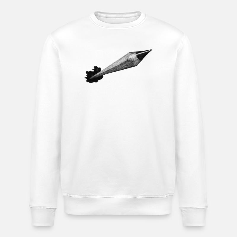 Crayon - Sweat bio ROLLER Stanley/Stella Unisexe - blanc