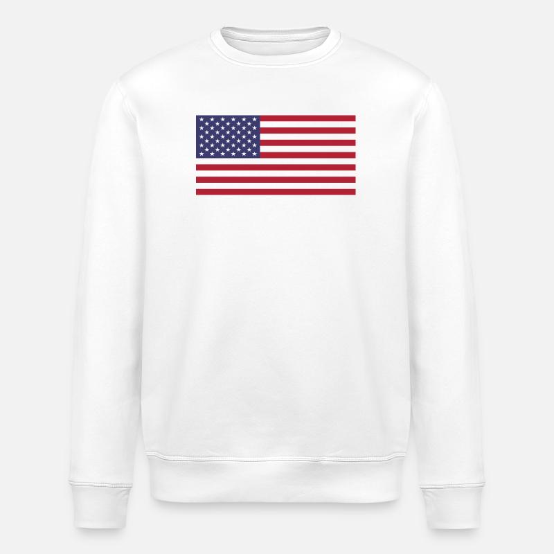 Montrez vos couleurs - États-Unis - Sweat bio ROLLER Stanley/Stella Unisexe - blanc