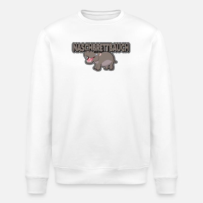 Naschbrettbauch - Stanley/Stella Unisex Bio-Sweatshirt ROLLER - Weiß