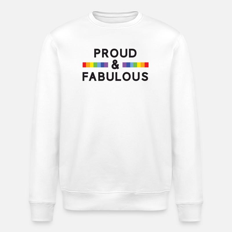 Pride Month - Stolz und fabelhaft - Stanley/Stella Unisex Bio-Sweatshirt ROLLER - Weiß