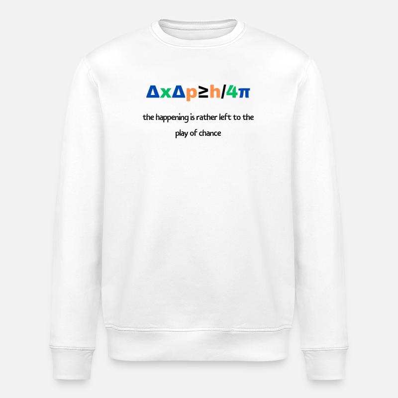 Uncertainty principle - Stanley/Stella ROLLER Unisex Organic Sweatshirt - white