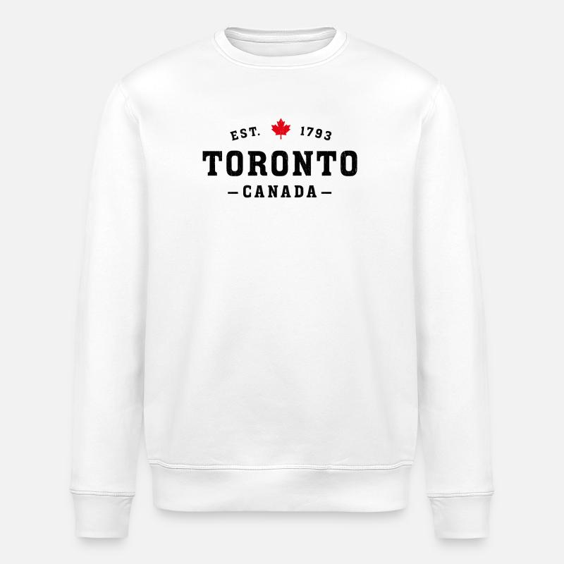 Toronto, Canada - Stanley/Stella ROLLER Unisex Organic Sweatshirt - white