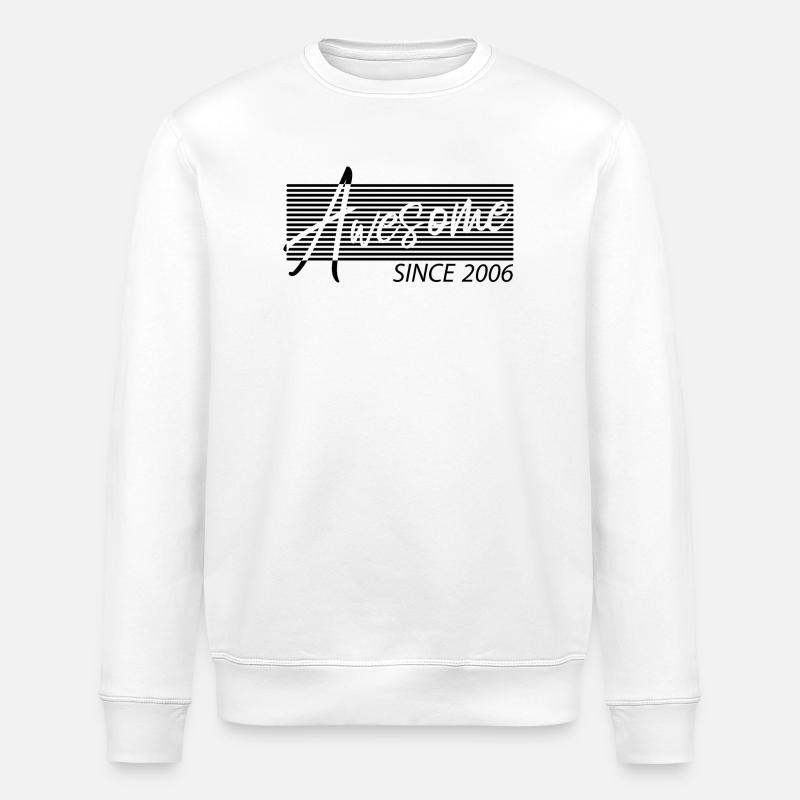 Awesome Since 2006 - Stanley/Stella ROLLER Unisex Organic Sweatshirt - white