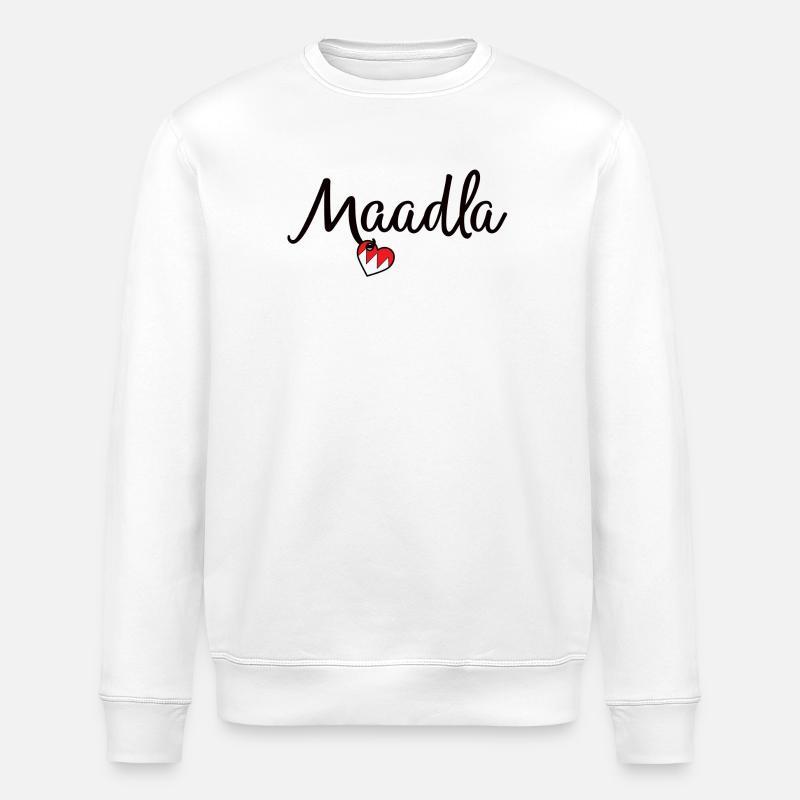 Maadla - Stanley/Stella Unisex Bio-Sweatshirt ROLLER - Weiß