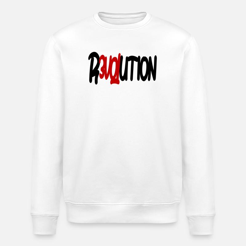 Révolution - Amour - Sweat bio ROLLER Stanley/Stella Unisexe - blanc