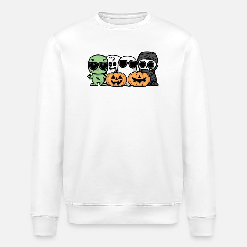 Fête d’Halloween - Sweat bio ROLLER Stanley/Stella Unisexe - blanc
