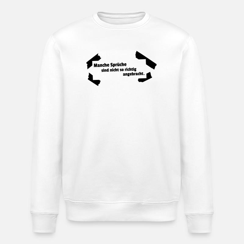 Dictons inappropriés - Sweat bio ROLLER Stanley/Stella Unisexe - blanc