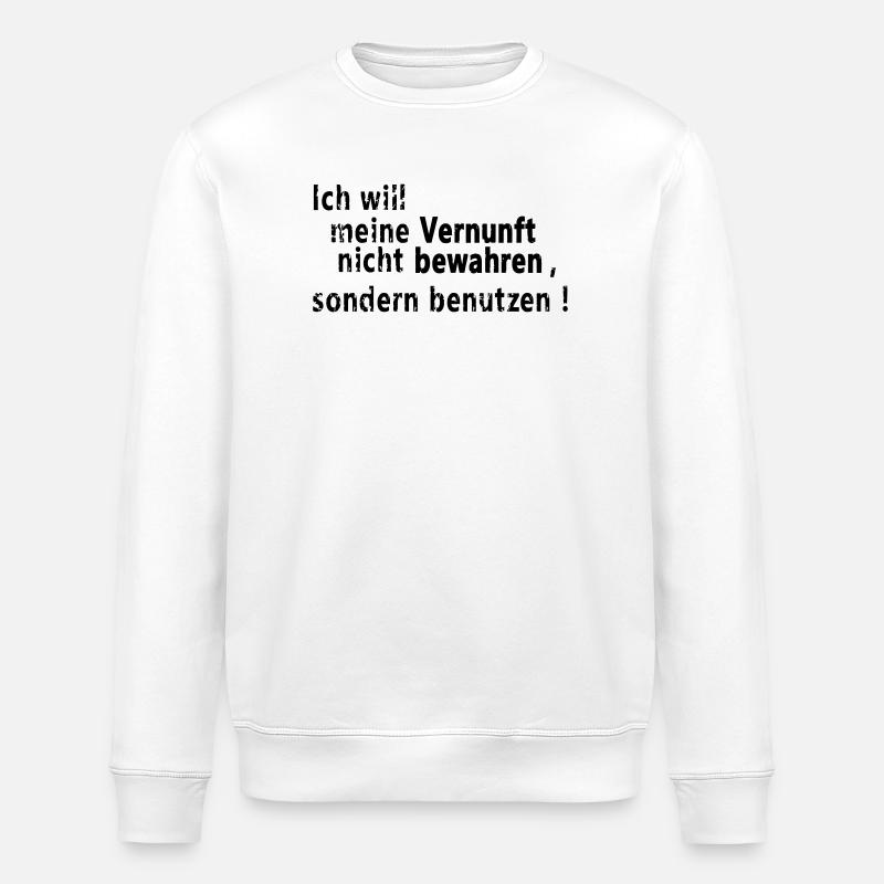 Keeping reason - Stanley/Stella ROLLER Unisex Organic Sweatshirt - white